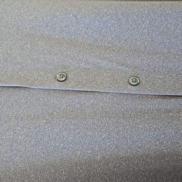 APT.9 MENS BLUE/GRAY LONG SLEEVE FRONT BUTTON DRESS SHIRT SIZE SLIM FIT SMALL - Picture 7 of 10